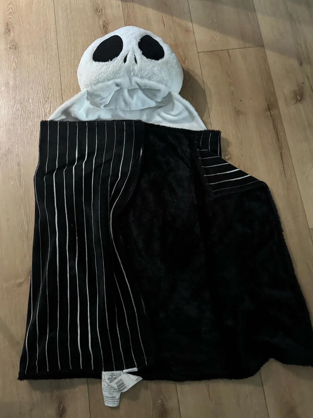 🎃The Nightmare Before Christmas Jack Skellington Plush Hooded Throw Blanket